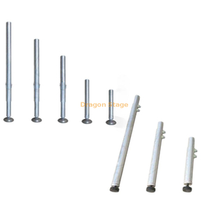 Alumínio Quik estágio de altura ajustável pernas portáteis 