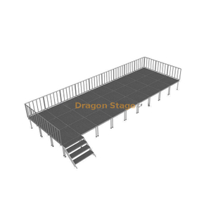 Pódio de estágio ajustável em altura leve 36x12ft