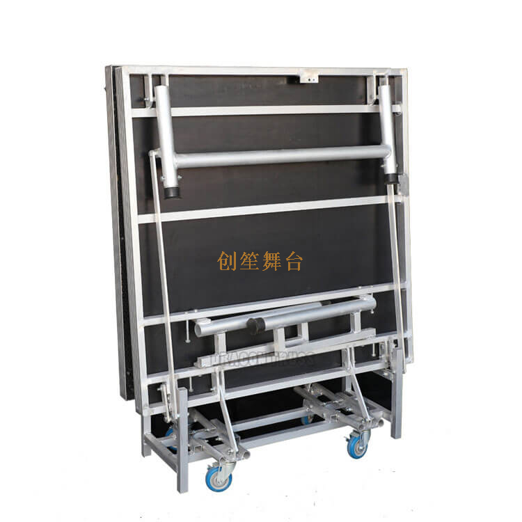 estágio quadrado dobrável de alumínio